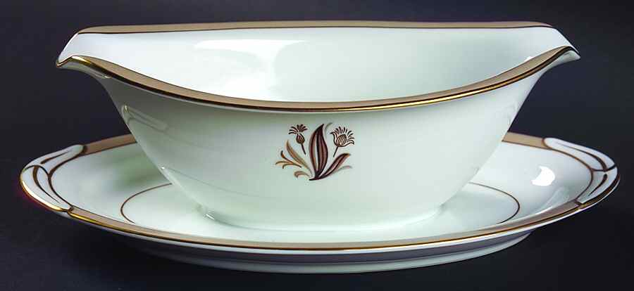 Avon Gravy Boat with Attached Underplate by Noritake-1