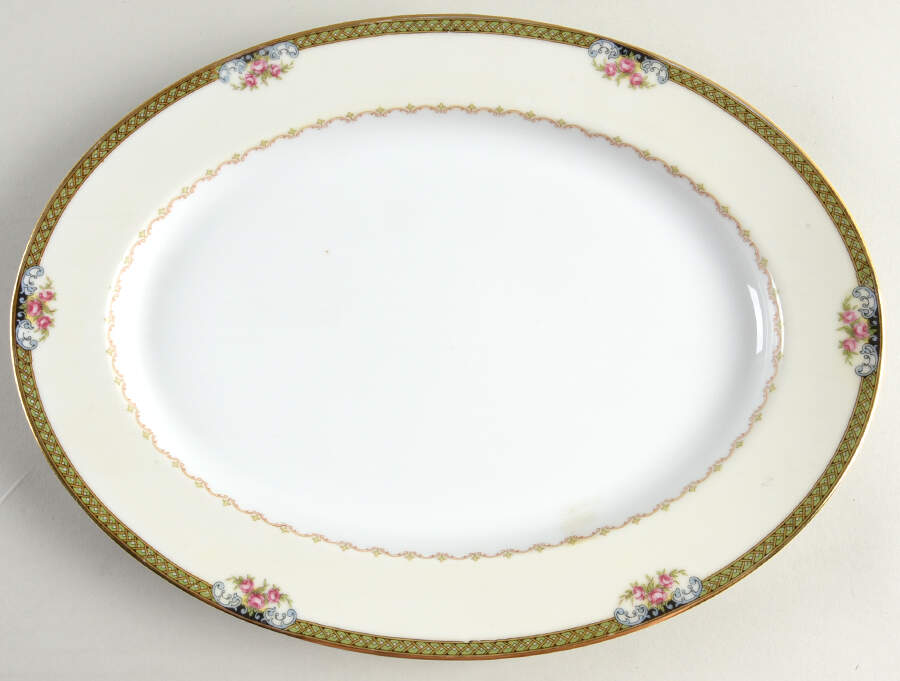 Avoca 13" Oval Serving Platter by Noritake-1