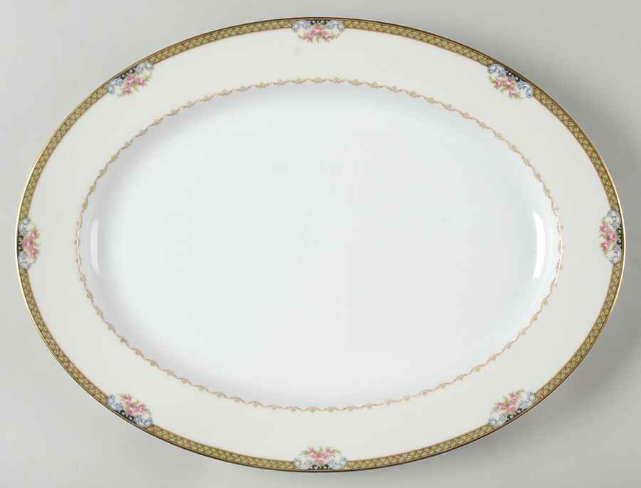 Avoca 16" Oval Serving Platter by Noritake-1