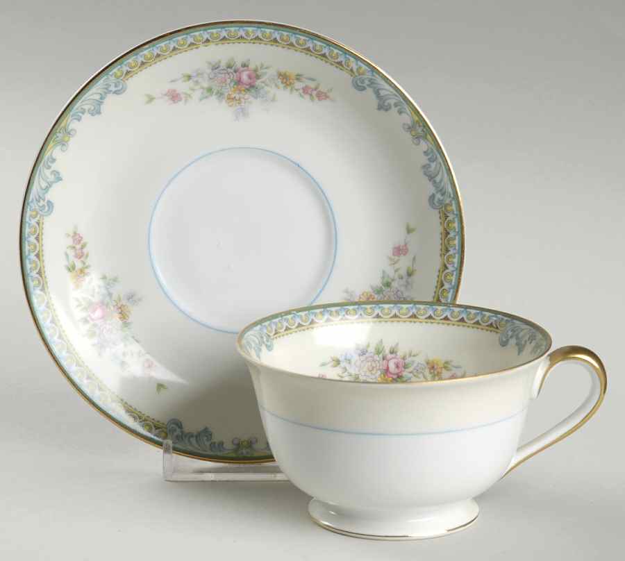 Avon Footed Cup & Saucer Set by Noritake-1