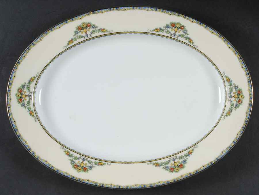 Avril 13" Oval Serving Platter by Noritake-1