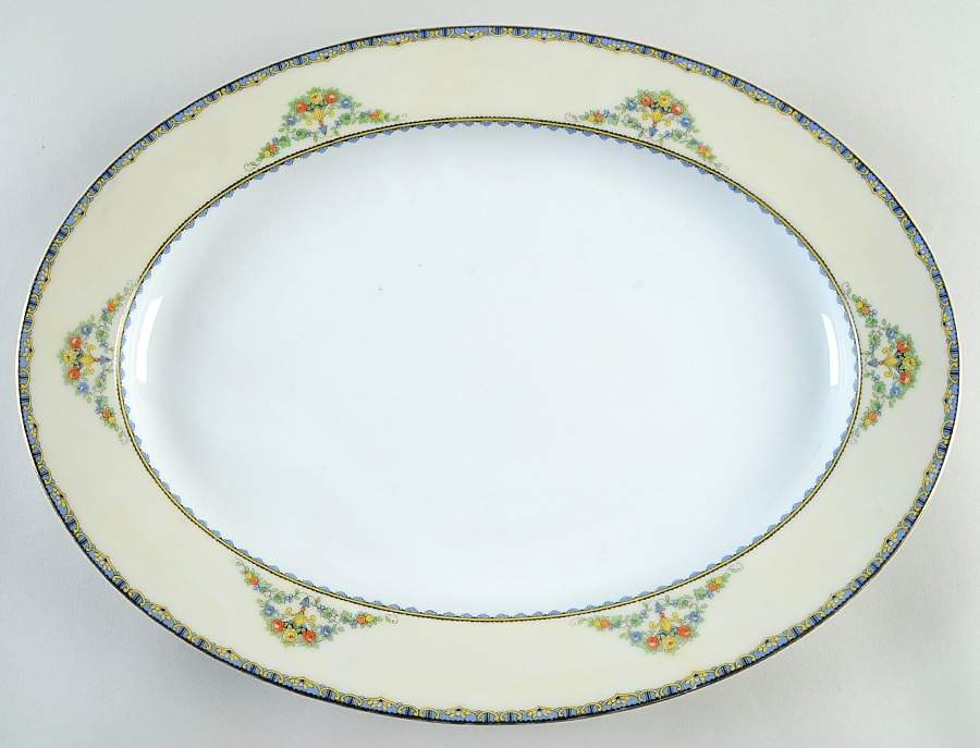 Avril 16" Oval Serving Platter by Noritake-1