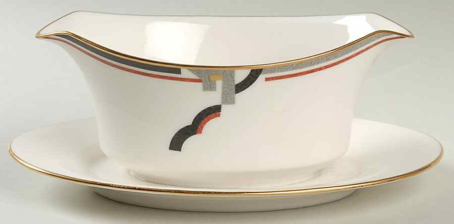 Awareness Gravy Boat with Attached Underplate by Noritake-1