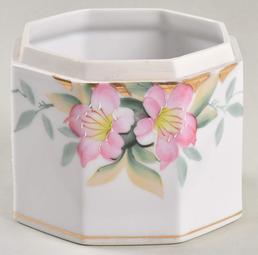 Azalea Covered Candy Jar No Lid by Noritake-1