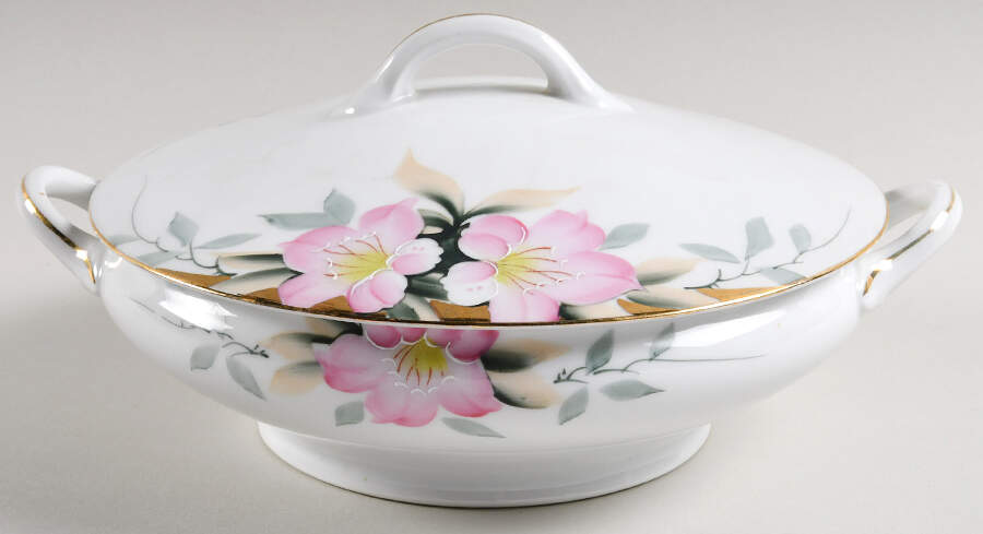 Azalea Round Covered Vegetable by Noritake-1