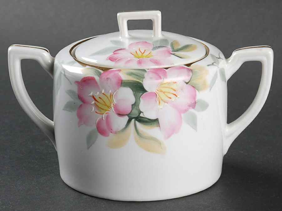 Azalea Sugar Bowl & Lid by Noritake-1