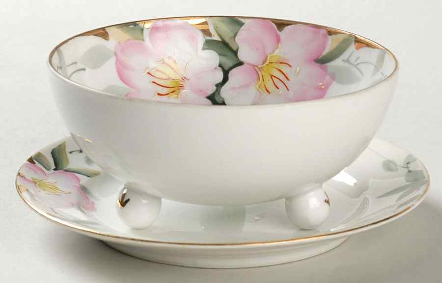 Azalea Whipped Cream Bowl and Underplate by Noritake-1