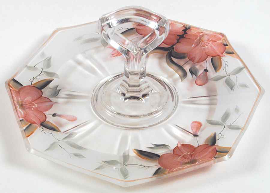 Azalea Center Handle Glassware Sandwich Tray by Noritake-1