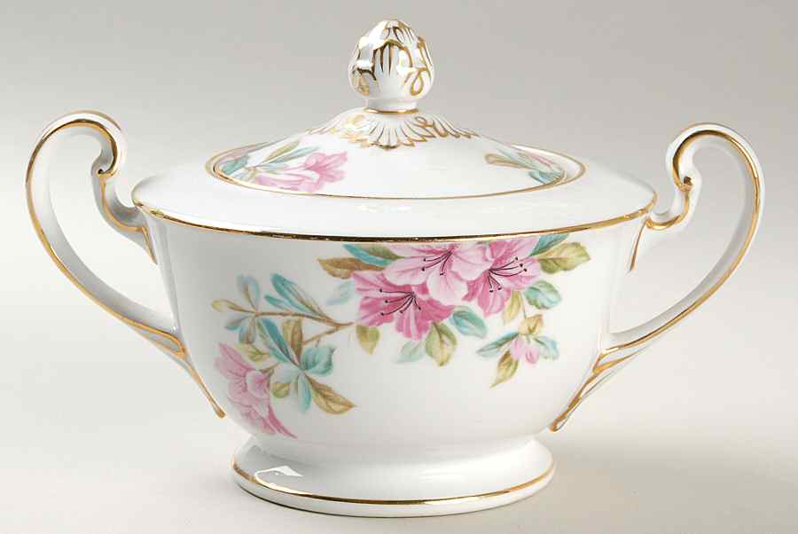 Azalea Sugar Bowl & Lid by Noritake-1