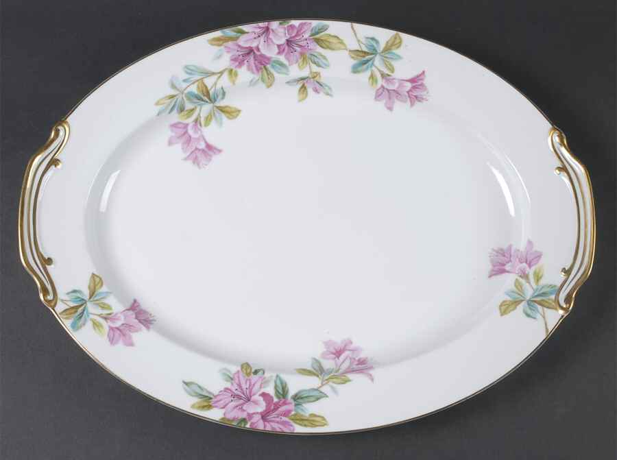 Azalea 16" Oval Serving Platter by Noritake-1