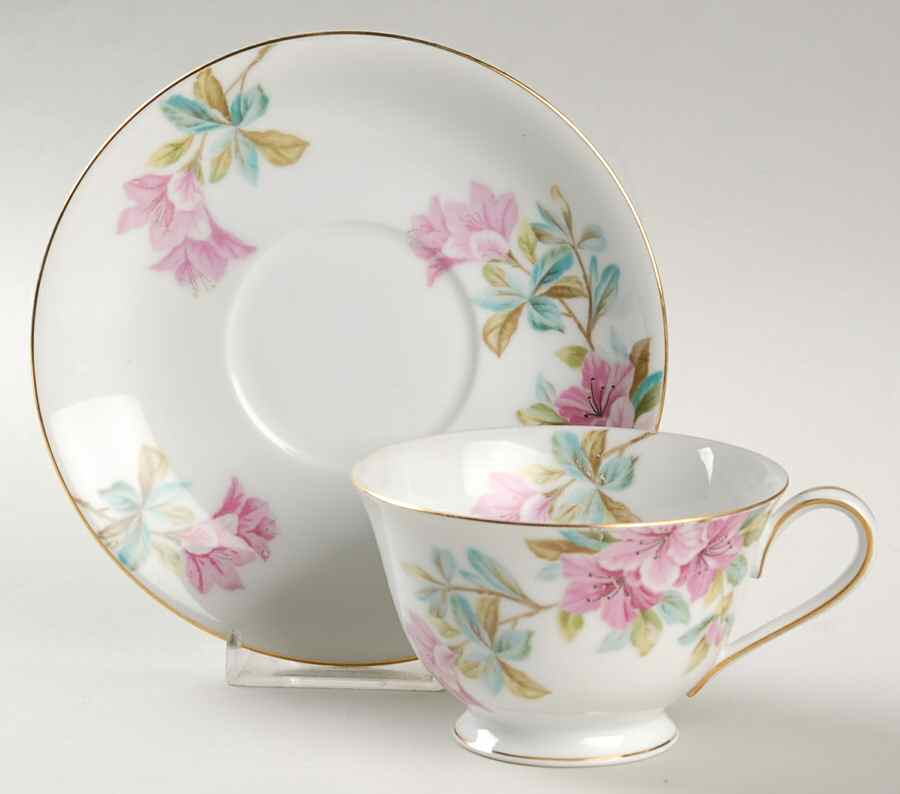 Azalea Footed Cup & Saucer Set by Noritake-1