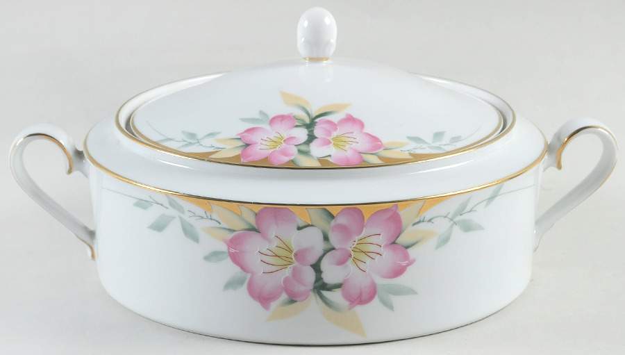 Azalea Round Covered Vegetable by Noritake-1