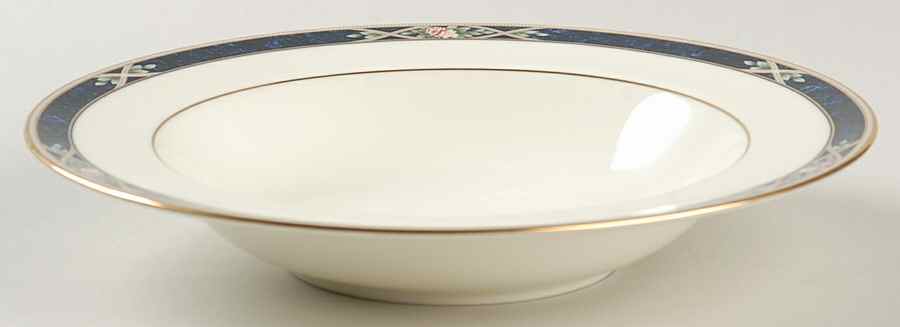 Azure Garden Rim Soup Bowl by Noritake-1
