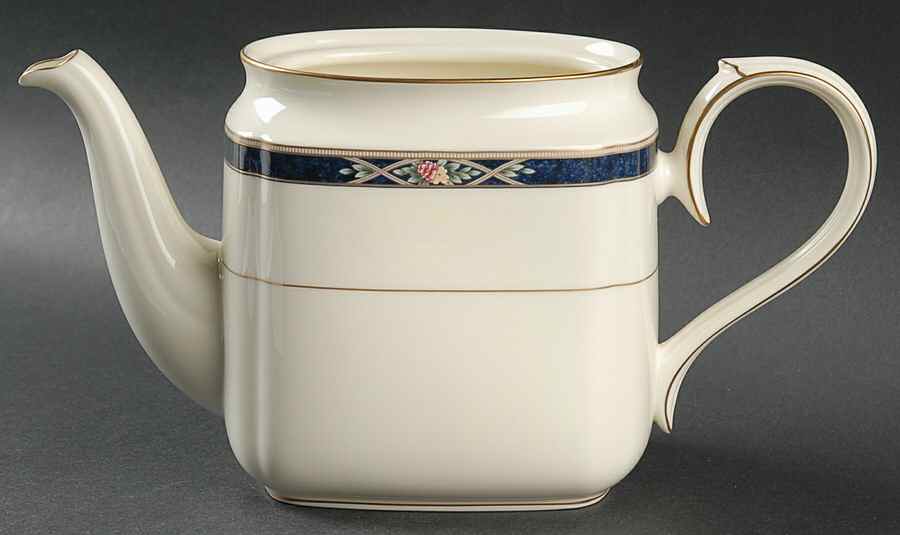 Azure Garden Teapot No Lid by Noritake-1