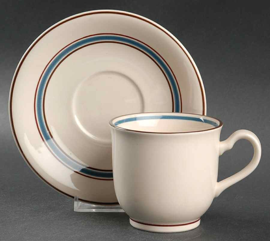 Azure Footed Cup & Saucer Set by Noritake-1
