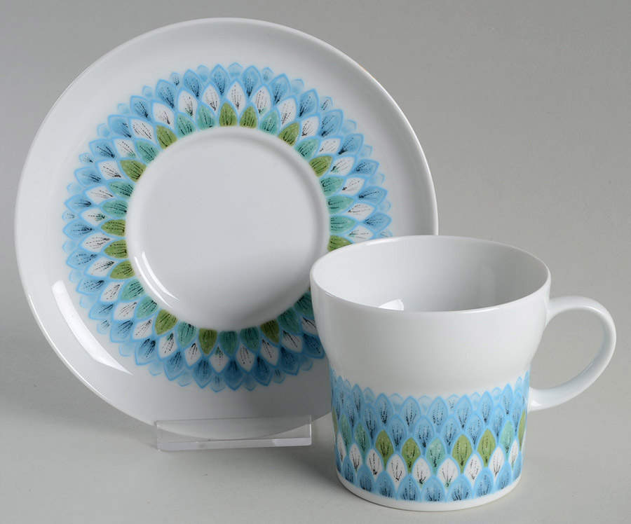 Bahama Flat Cup & Saucer Set by Noritake-1