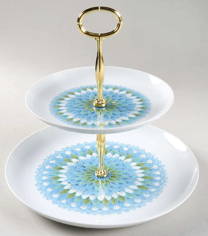 Bahama 6 5/8"-10"  2 Tiered Serving Tray (Dp, Sp) HC by Noritake-1