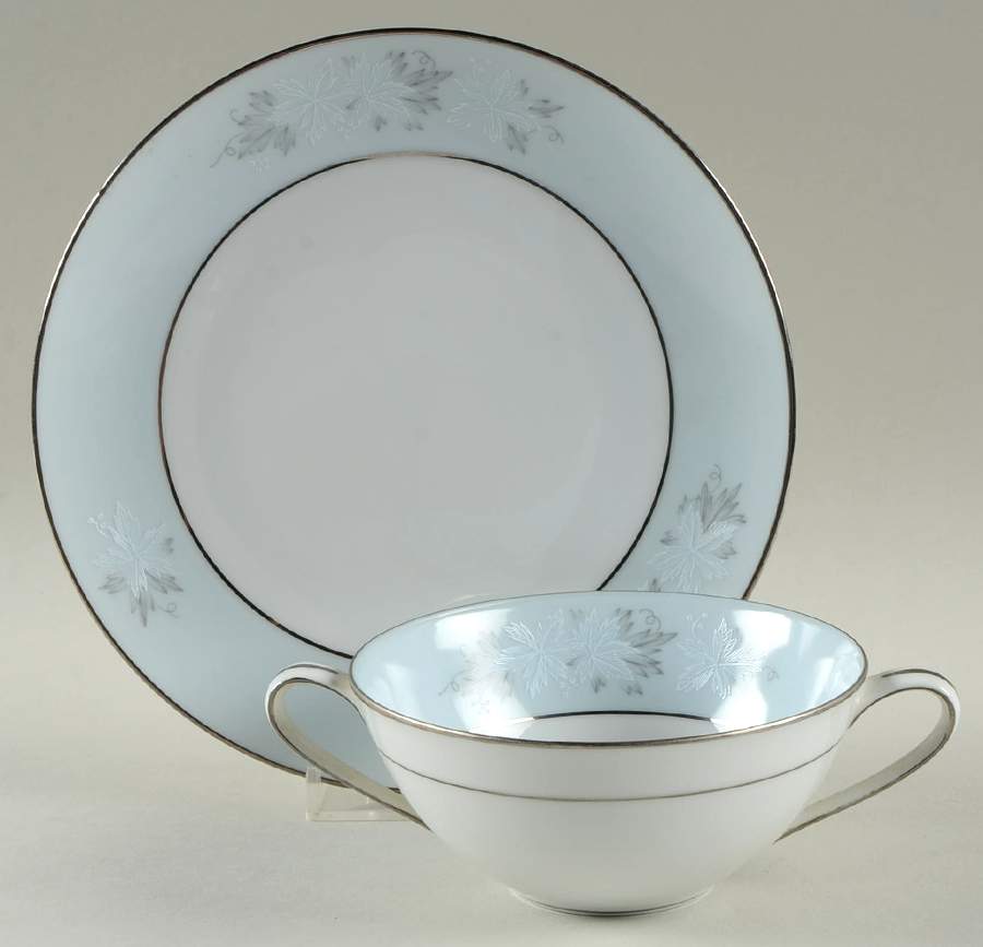 Balboa Flat Cream Soup Bowl & Saucer Set by Noritake-1