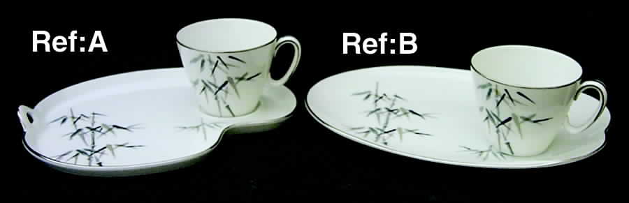 Bamboo Snack Plate & Cup Set by Noritake-1