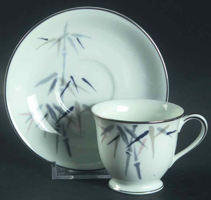 Bamboo Footed Demitasse Cup & Saucer Set by Noritake-1