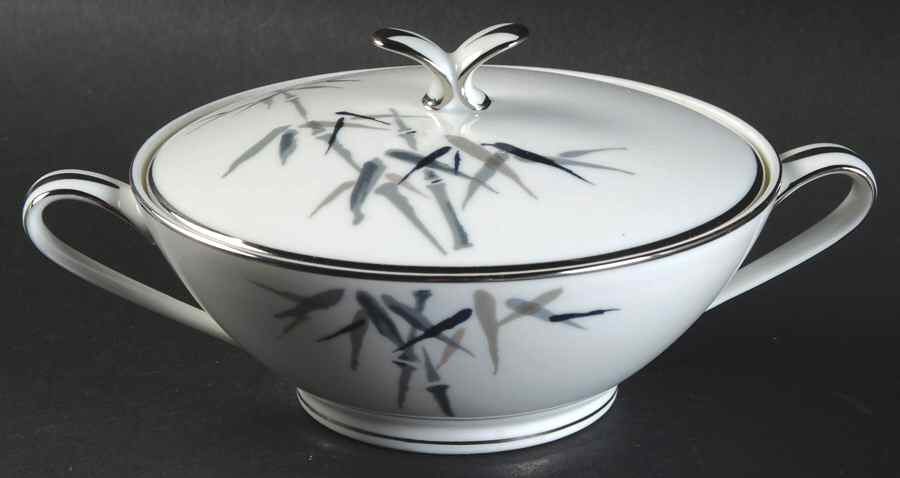 Bamboo Sugar Bowl & Lid by Noritake-1