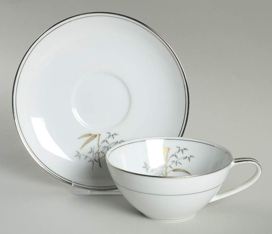 Bamburg Flat Cup & Saucer Set by Noritake-1