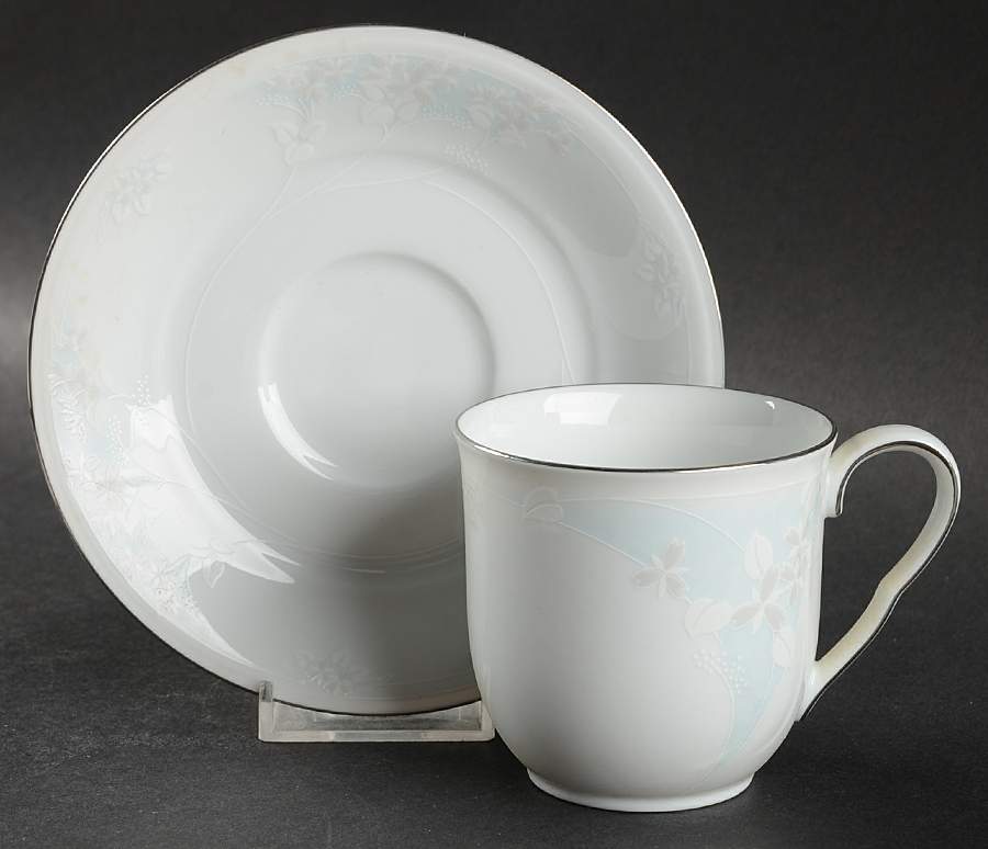 Bambury Flat Cup & Saucer Set by Noritake-1