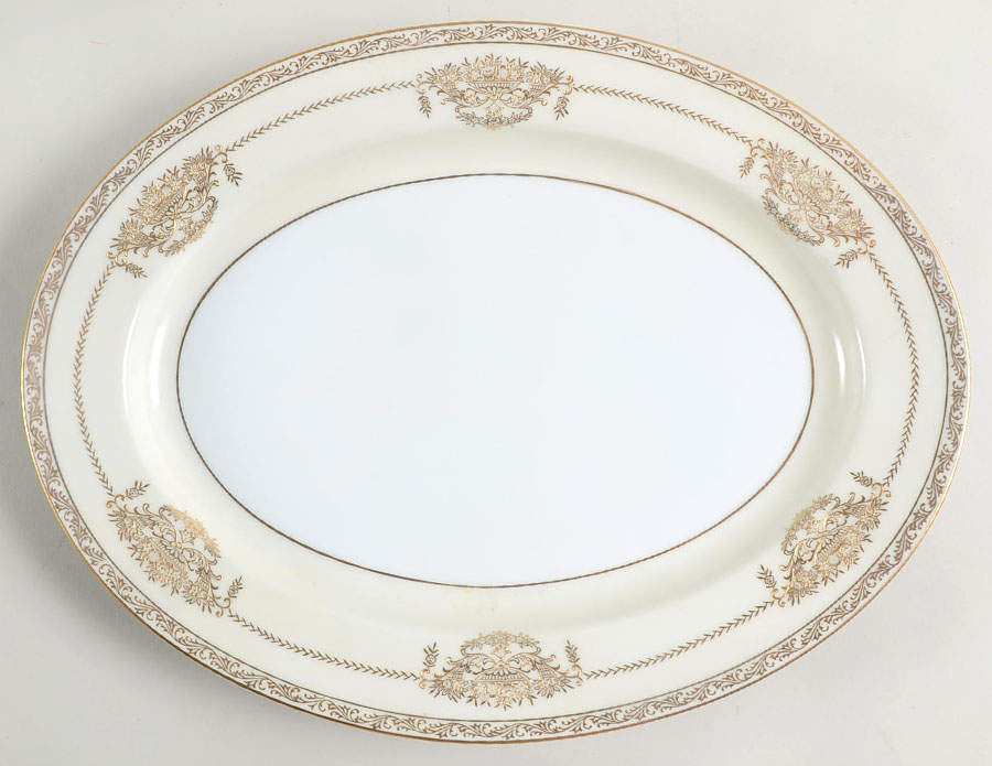 Bancroft 13" Oval Serving Platter by Noritake-1