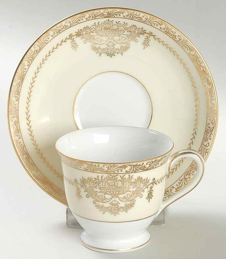 Bancroft Footed Demitasse Cup & Saucer Set by Noritake-1