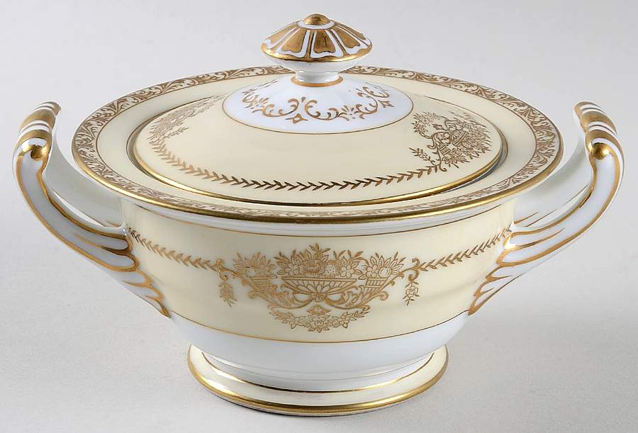 Penelope Sugar Bowl & Lid by Noritake-1