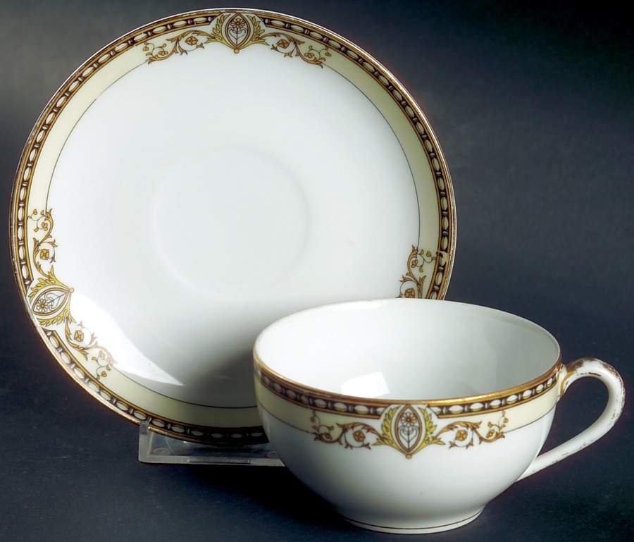 Bancroft Flat Cup & Saucer Set by Noritake-1
