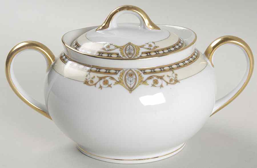 Bancroft Sugar Bowl & Lid by Noritake-1