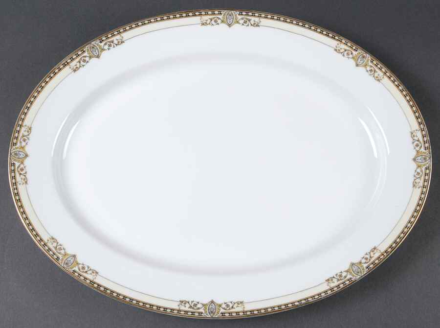 Bancroft 16" Oval Serving Platter by Noritake-1