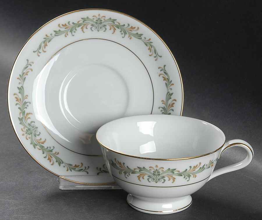 Barcelona Footed Cup & Saucer Set by Noritake-1