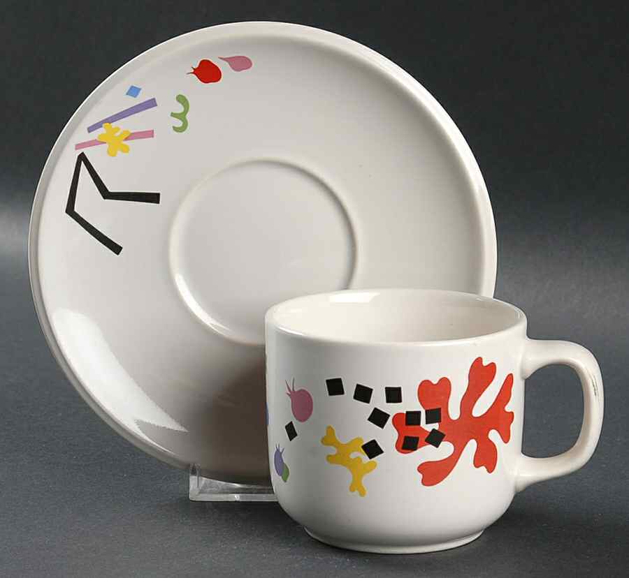 Barcelona Flat Cup & Saucer Set by Noritake-1