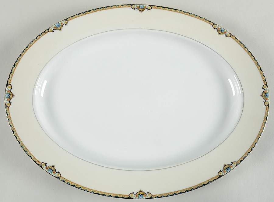 Baroda 16" Oval Serving Platter by Noritake-1