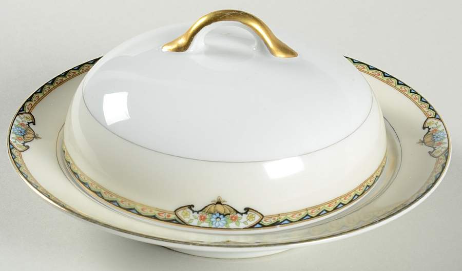 Baroda Round Covered Butter by Noritake-1