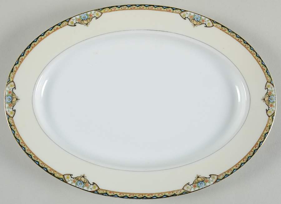 Baroda 10" Oval Serving Platter by Noritake-1