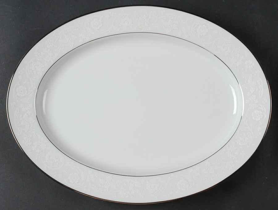 Baroness 13" Oval Serving Platter by Noritake-1