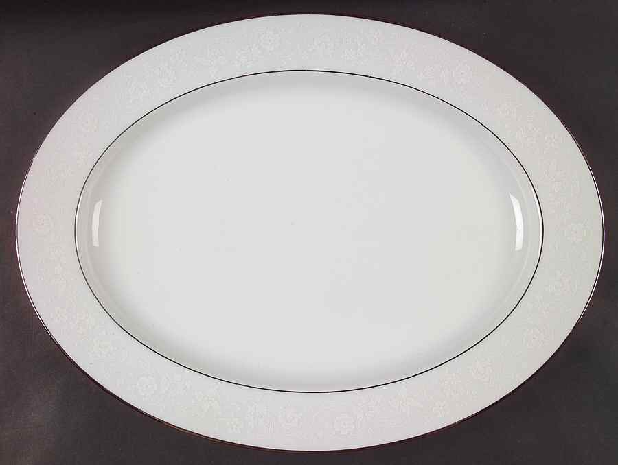 Baroness 16" Oval Serving Platter by Noritake-1