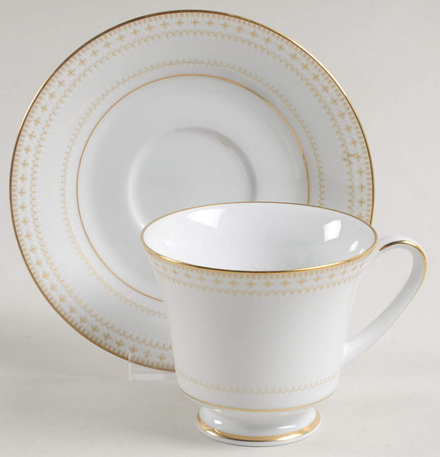 Barrington Footed Cup & Saucer Set by Noritake-1