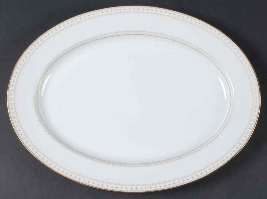Barrington 13" Oval Serving Platter by Noritake-1