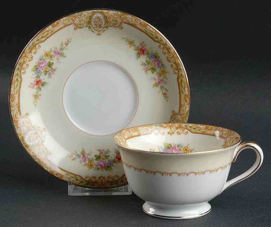 Barrick Footed Cup & Saucer Set by Noritake-1