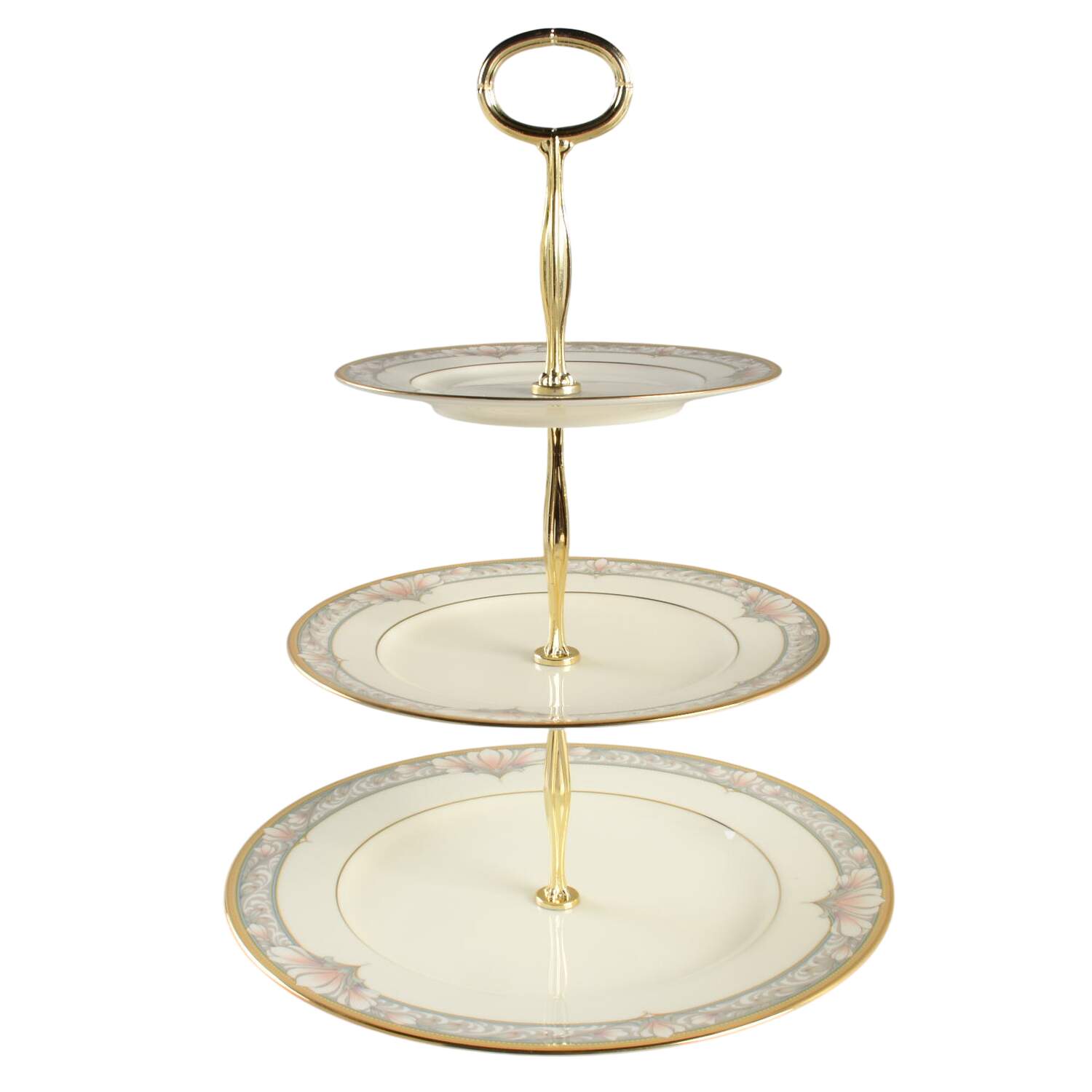 Barrymore 13 7/8"-14 1/4" 3-Tiered Serving Tray(DP,SP,BB) HC by Noritake-1