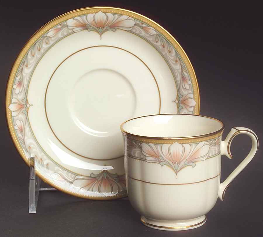 Barrymore Footed Demitasse Cup & Saucer Set by Noritake-1