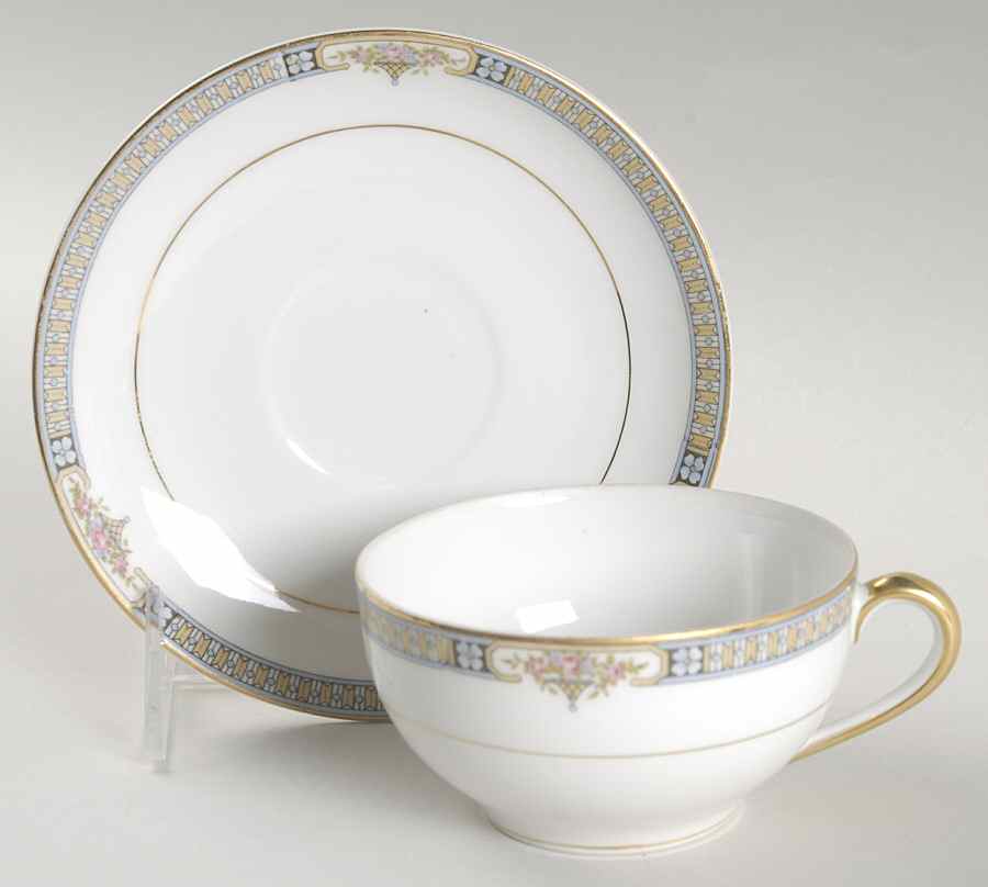 The Basel Flat Cup & Saucer Set by Noritake-1