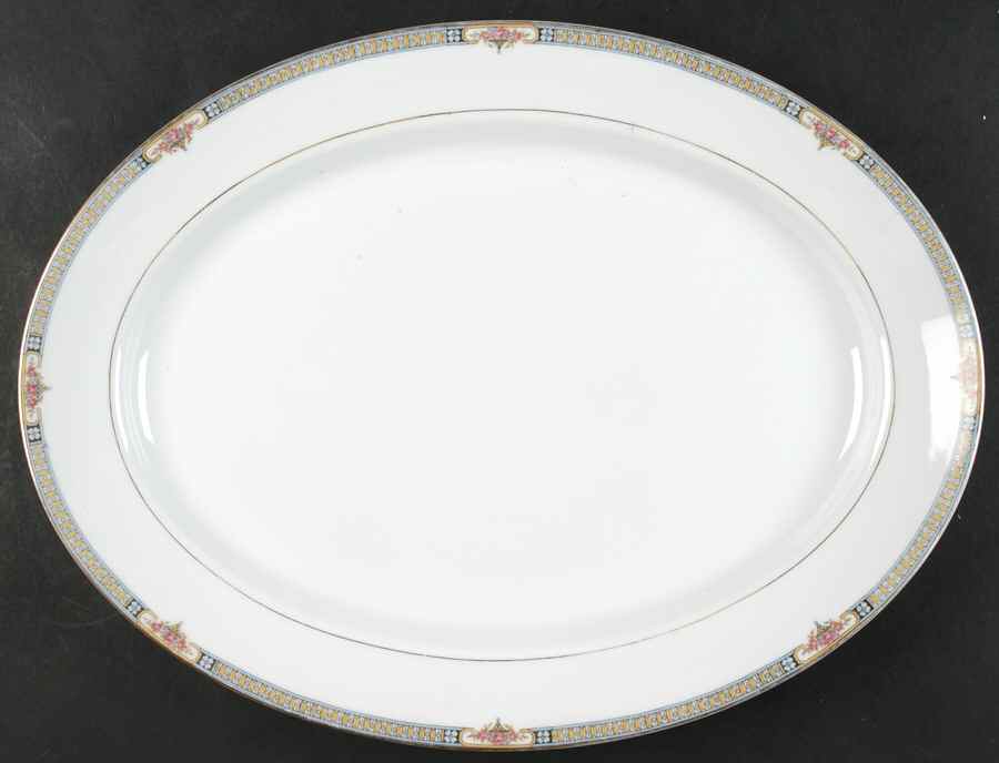 The Basel 16" Oval Serving Platter by Noritake-1