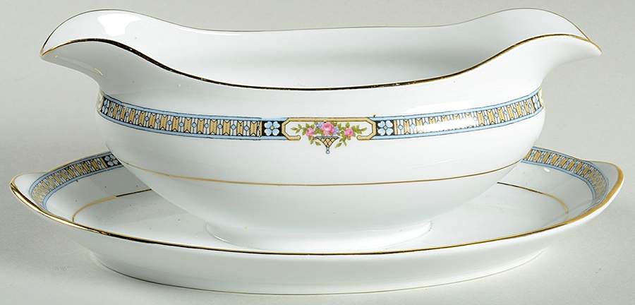 The Basel Gravy Boat with Attached Underplate by Noritake-1