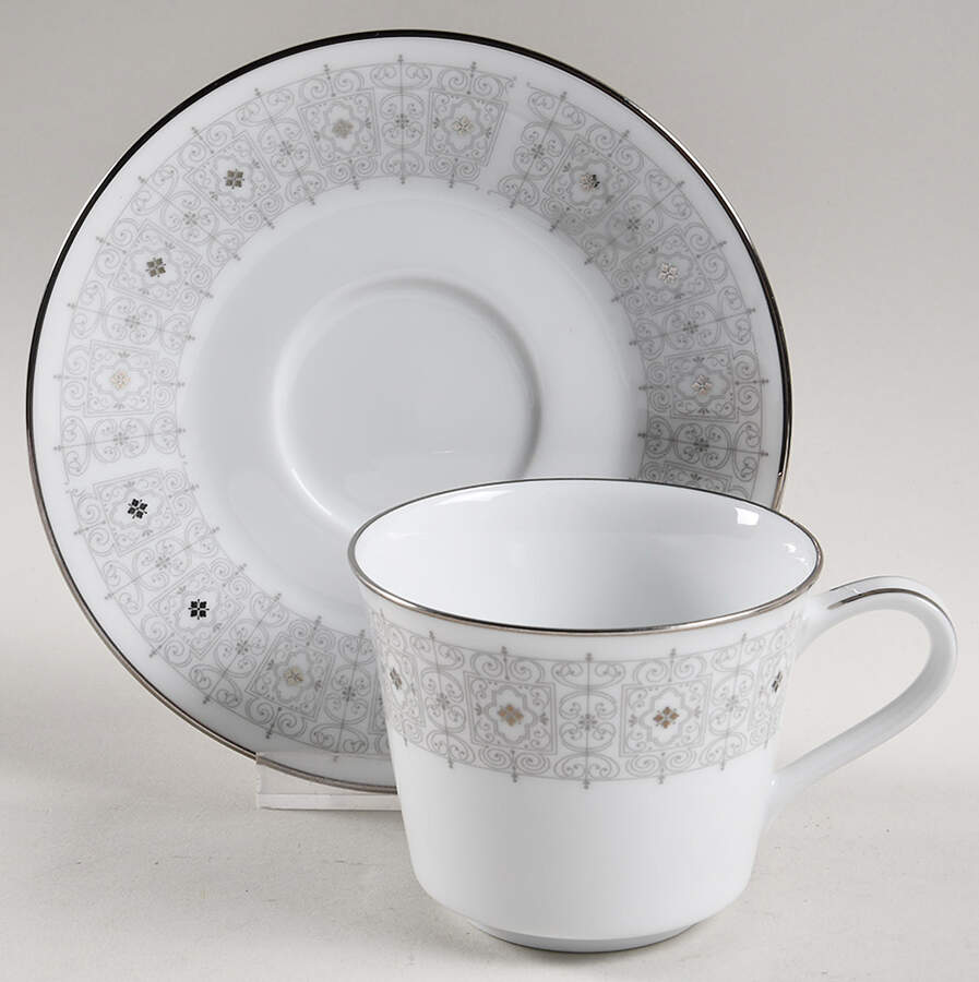 Basilica Footed Cup & Saucer Set by Noritake-1