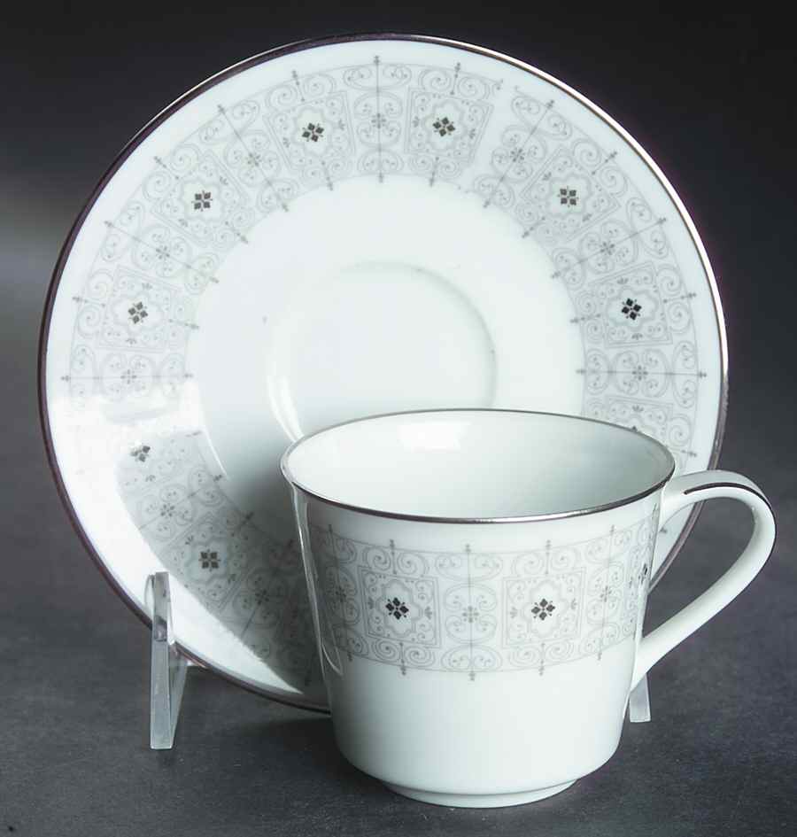 Basilica Footed Demitasse Cup & Saucer Set by Noritake-1